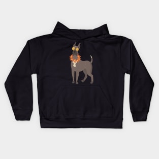 great dane sun glass Kids Hoodie